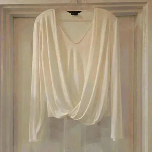 Armani Exchange Womens Cream Blouse Size Small